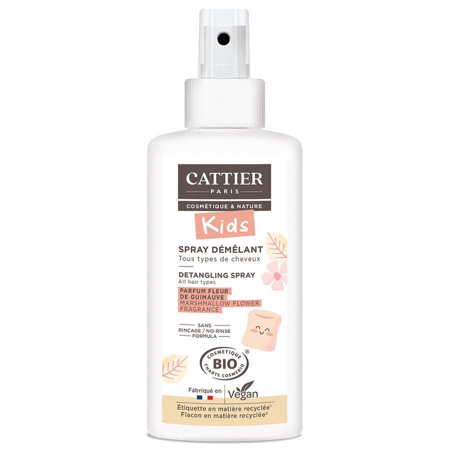 Cattier Detangling Spray Marshmallow flower 200ml (6.76fl oz) - FrenchBeautyHub