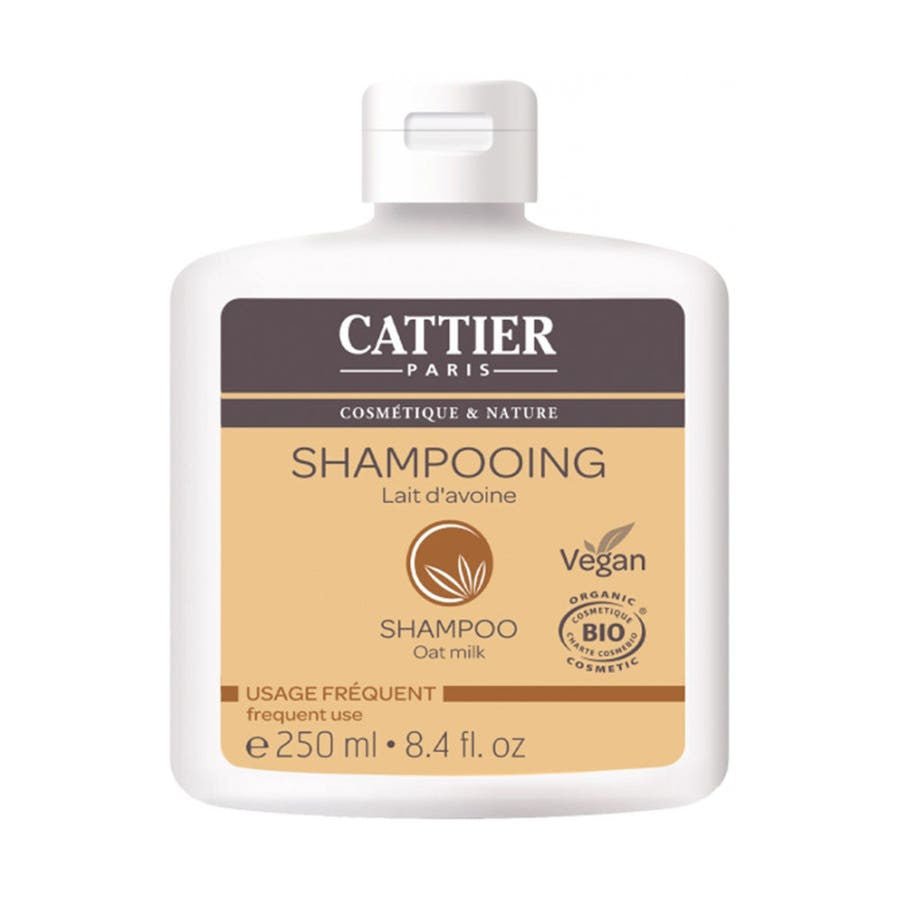 Cattier Frequent Usage Shampoo with Organic Oat Milk 250ml (8.45fl oz) - FrenchBeautyHub