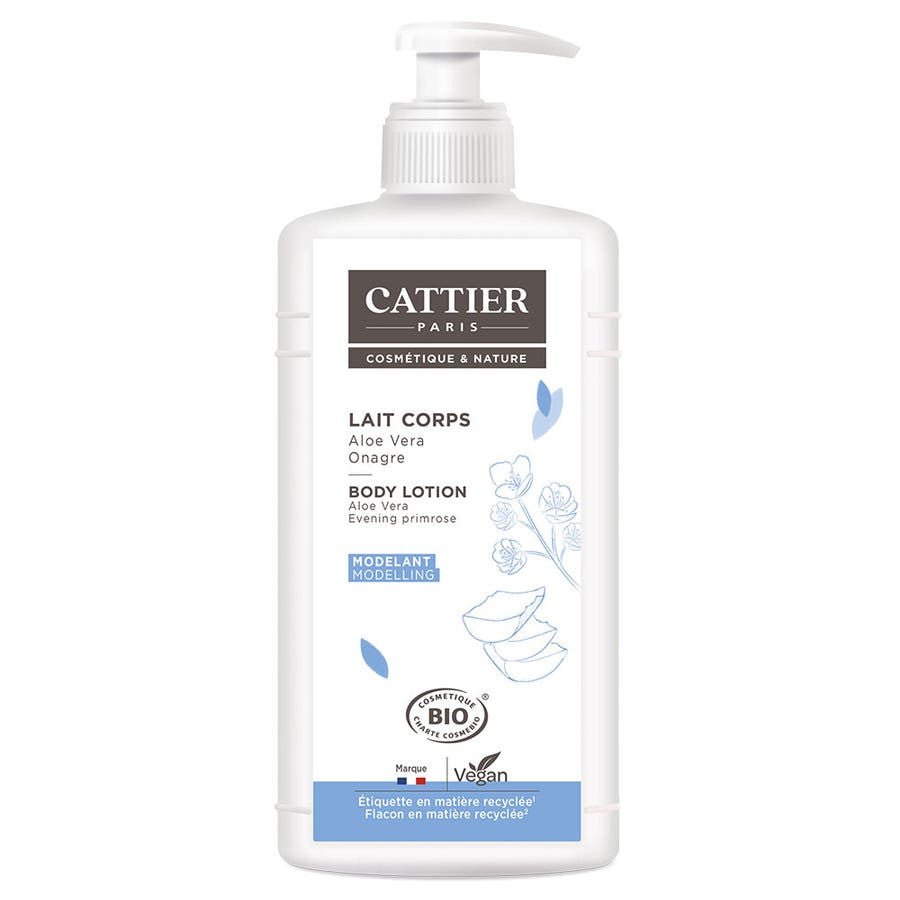 Cattier Organic Firming Body Milk with Evening Primrose & Aloe Vera 500ml (16.90 fl oz) - FrenchBeautyHub