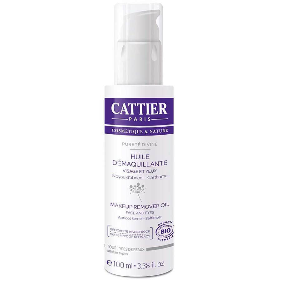 Cattier Purete Divine Make Up Remover Oil Face And Eyes 100ml (3.38fl oz) - FrenchBeautyHub
