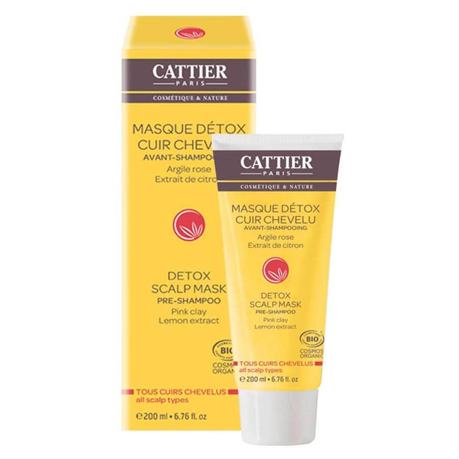 Cattier Shampoo Detox Scalp Mask Pre - Shampoo 200ml (6.76fl oz) - FrenchBeautyHub