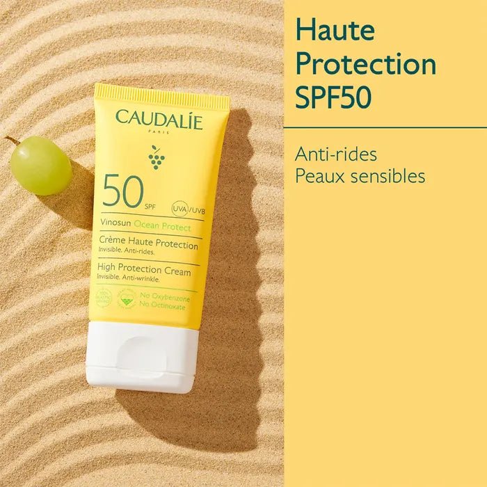 Caudalie Vinosun Protect High Protection Cream SPF50 50ml (1.69fl oz) - FrenchBeautyHub