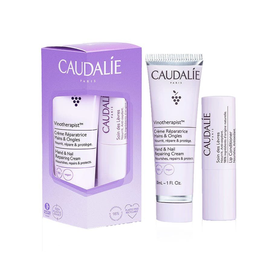 Caudalie Vinotherapist Lipcare + Hand And Nail Cream 4.5g (0.15 oz) - FrenchBeautyHub