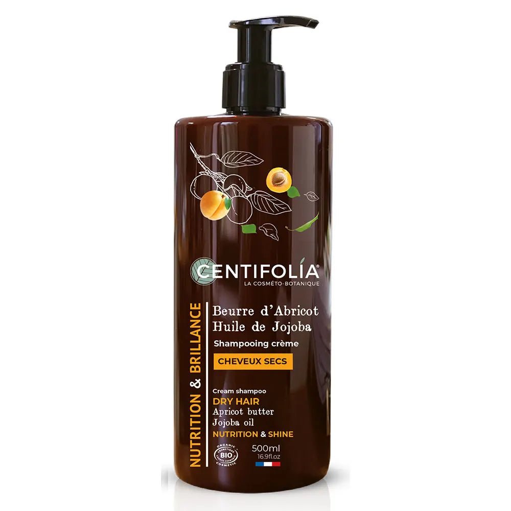 Centifolia Cream Shampoo for Dry Hair with Apricot Butter & Jojoba Oil - FrenchBeautyHub