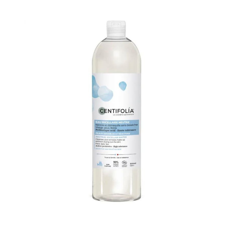 Centifolia Neutre Organic micellar water 500ml (16.90fl oz) - FrenchBeautyHub