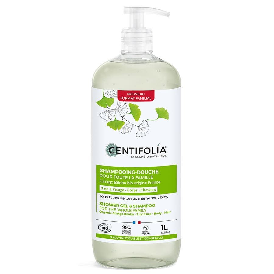 Centifolia Soft and moisturising Shower shampoo Pour Toute La Famille 1L (33.81fl oz) - FrenchBeautyHub