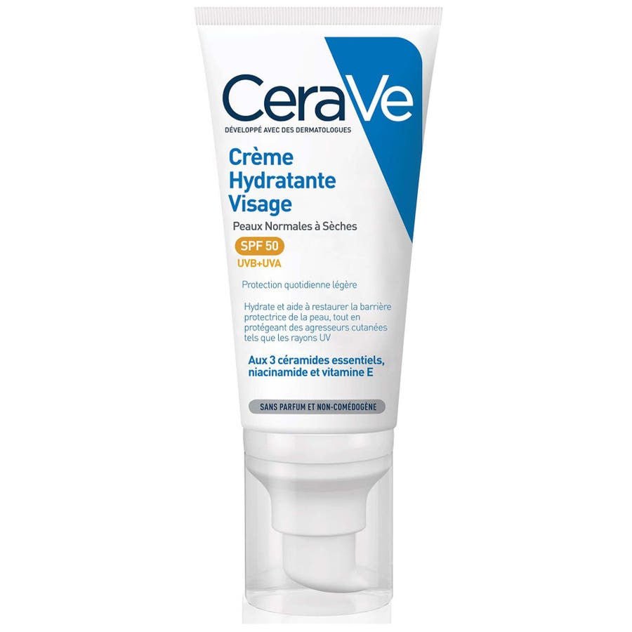 CeraVe Facial Moisturizing Lotion Fragrance - Free SPF50 52ml (1.75floz) - FrenchBeautyHub