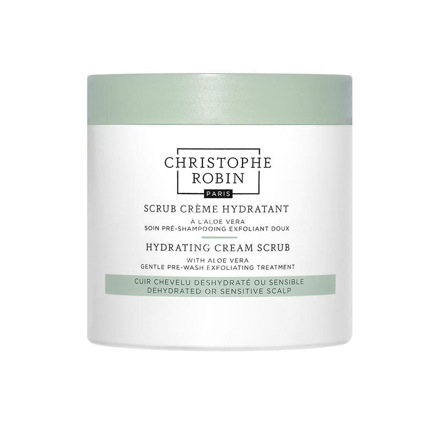 Christophe Robin Hydrating Ritual Scrub Cream Hydrating Dehydrated or sensitive scalp 250ml (8.45fl oz) - FrenchBeautyHub