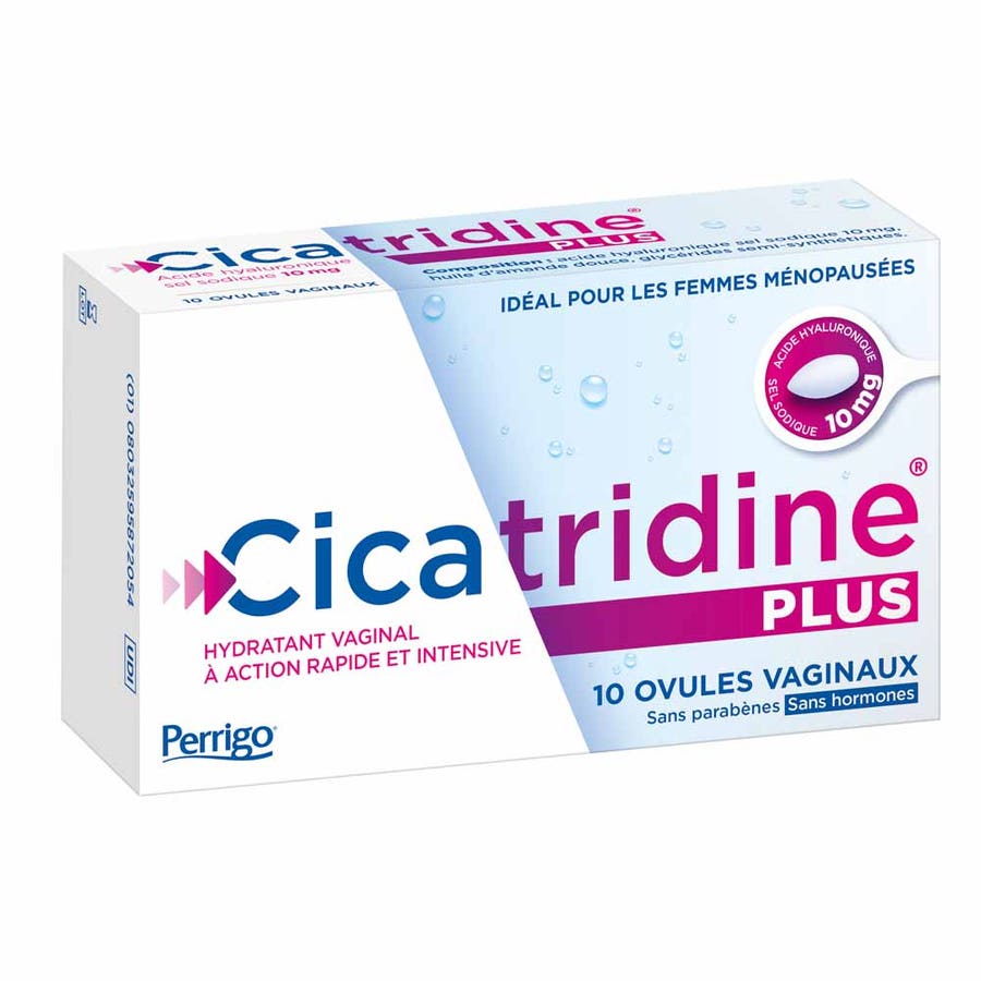 Cicatridine Plus Vaginal Pessaries 10 Cicatrisation et Sécheresse Intime x10 - FrenchBeautyHub