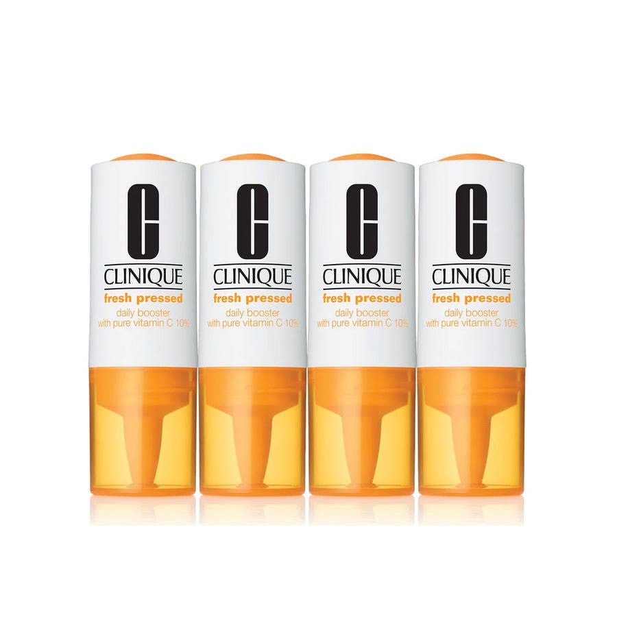 Clinique Fresh Pressed Daily Booster Pure 10% Vitamin C 8.5ml x4 (0.27fl oz x4) - FrenchBeautyHub