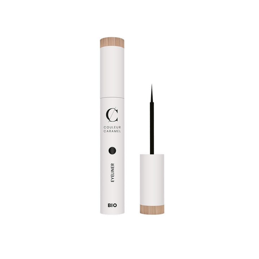 Couleur Caramel Organic Cotton Eyeliner in Black 5ml - FrenchBeautyHub