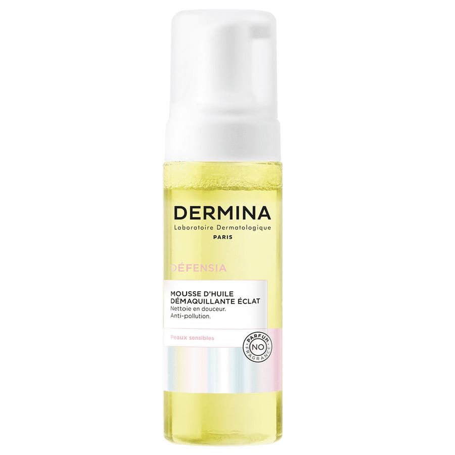 Dermina Defensia Radiance Cleansing Oil Mousse 150ml (5.07fl oz) - FrenchBeautyHub