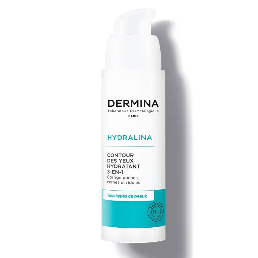 Dermina Hydralina Moisturising Eye Contour Care All Skin Types 20ml (0.67fl oz) - FrenchBeautyHub