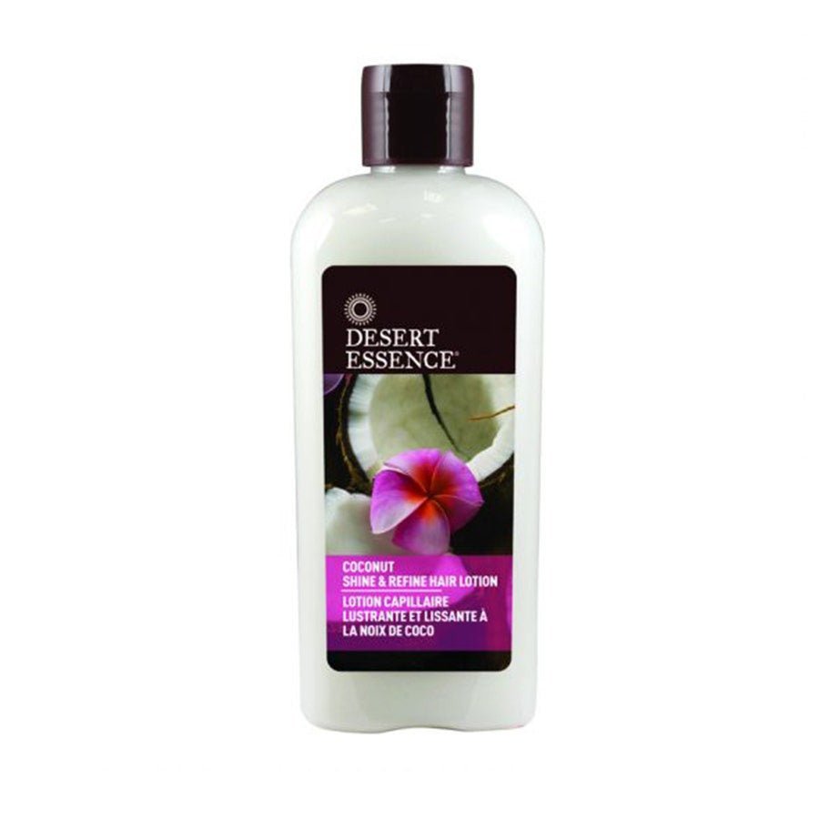 Desert Essence Smoothing and shine - enhancing hair lotion with Coco 190ml (6.42fl oz) - FrenchBeautyHub
