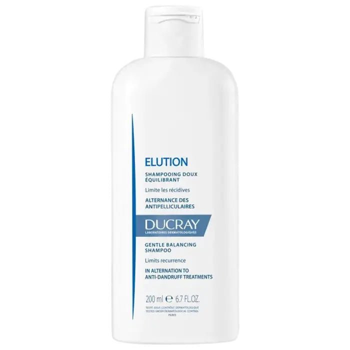 Ducray Elution Gentle Balancing Shampoo for Dandruff Control - FrenchBeautyHub