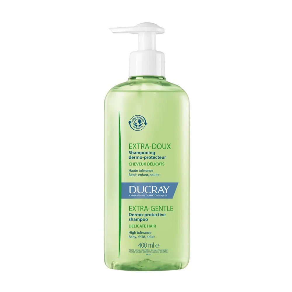Ducray Extra - Doux Dermo - Protective Shampoo for Delicate Hair - FrenchBeautyHub