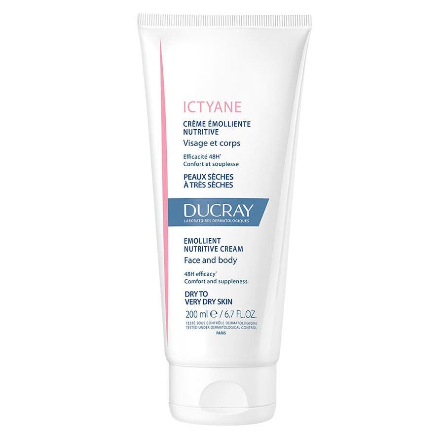 Ducray Ictyane Emollient Nutritive Cream Dry To Very Dry Skin 200ml (6.76fl oz) - FrenchBeautyHub