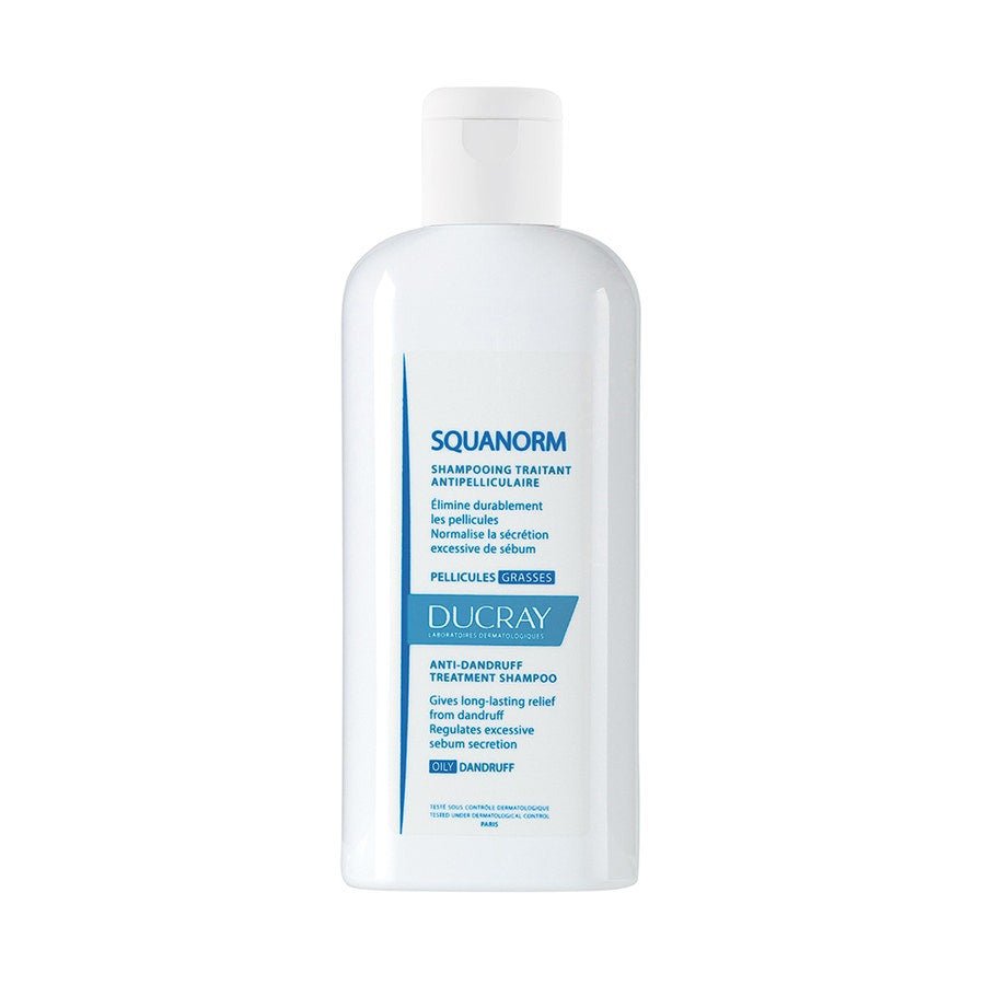 Ducray Squanorm Anti - Dandruff Treatment Shampoo Dry Dandruff 200ml (6.76fl oz) - FrenchBeautyHub
