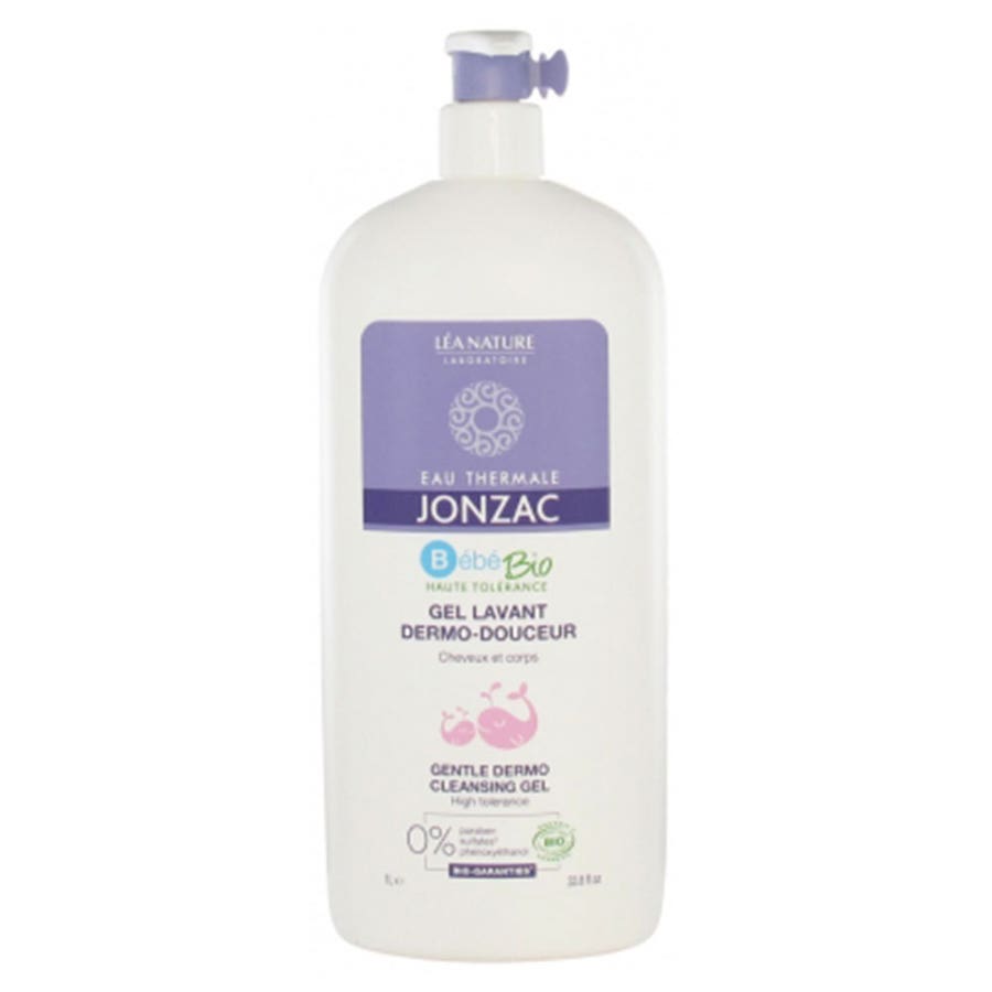 Eau thermale Jonzac Bebe Soft Cleansing Gel Hair And Body 1L (33.81fl oz) - FrenchBeautyHub