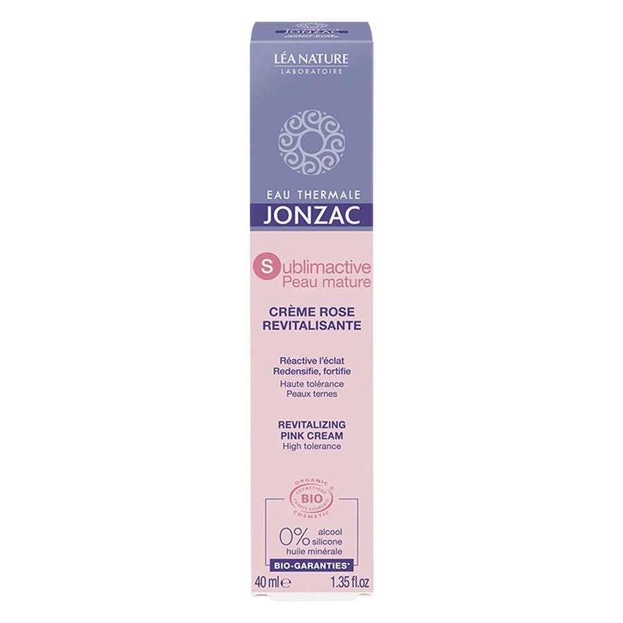 Eau thermale Jonzac Sublimactive Organic Revitalizing Rose Cream 40ml (1.35fl oz) - FrenchBeautyHub