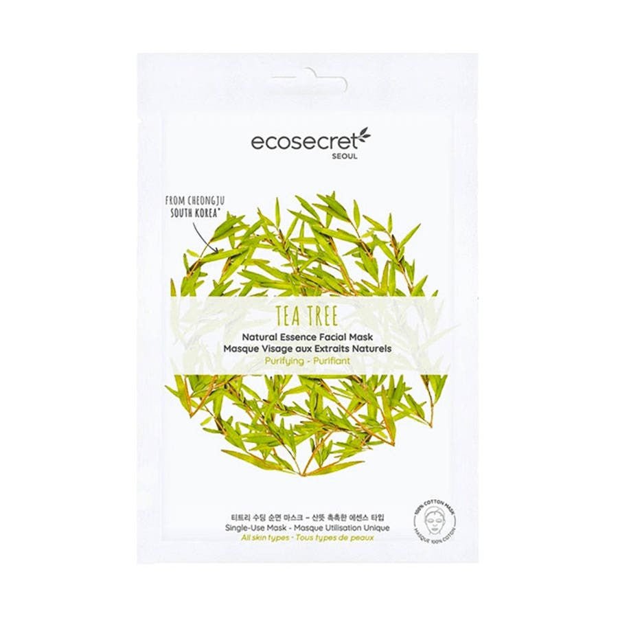 Eco Secret Tea Tree Natural Essence Facial Mask Seoul 20ml (0.67fl oz) - FrenchBeautyHub
