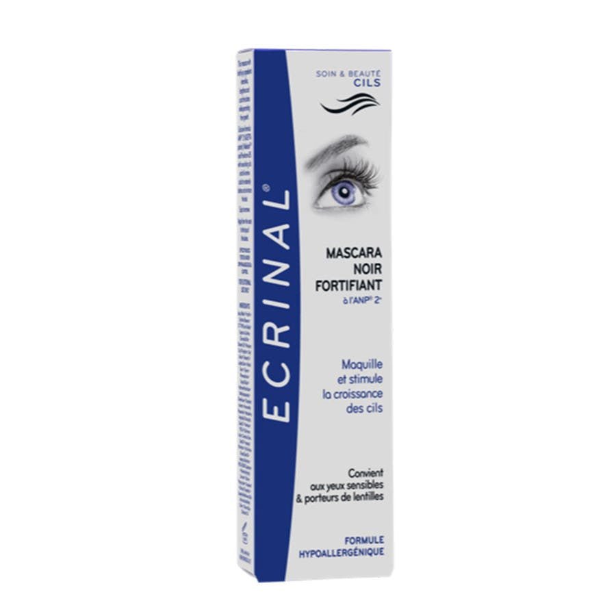 Ecrinal Strengthening Black Mascara 7ml with ANP 2+ - FrenchBeautyHub
