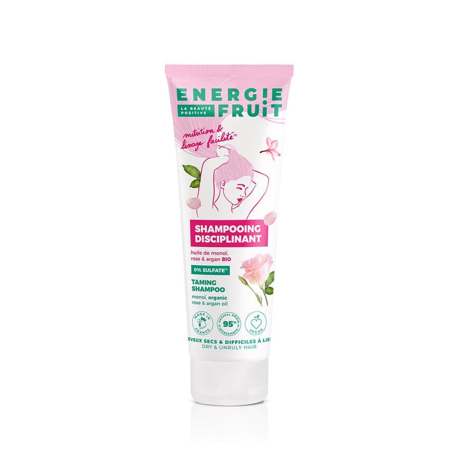 Energie Fruit Monoi Rose Sulfate Free Shampoo & Organic Argan Oil Dry, unruly hair 250ml (8.45fl oz) - FrenchBeautyHub
