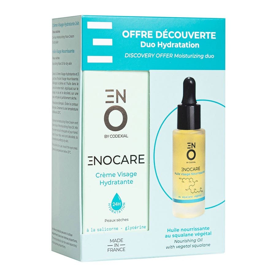 ENO Laboratoire Codexial Enocare Hydrating Face Cream and Nourishing Face Oil Set - FrenchBeautyHub