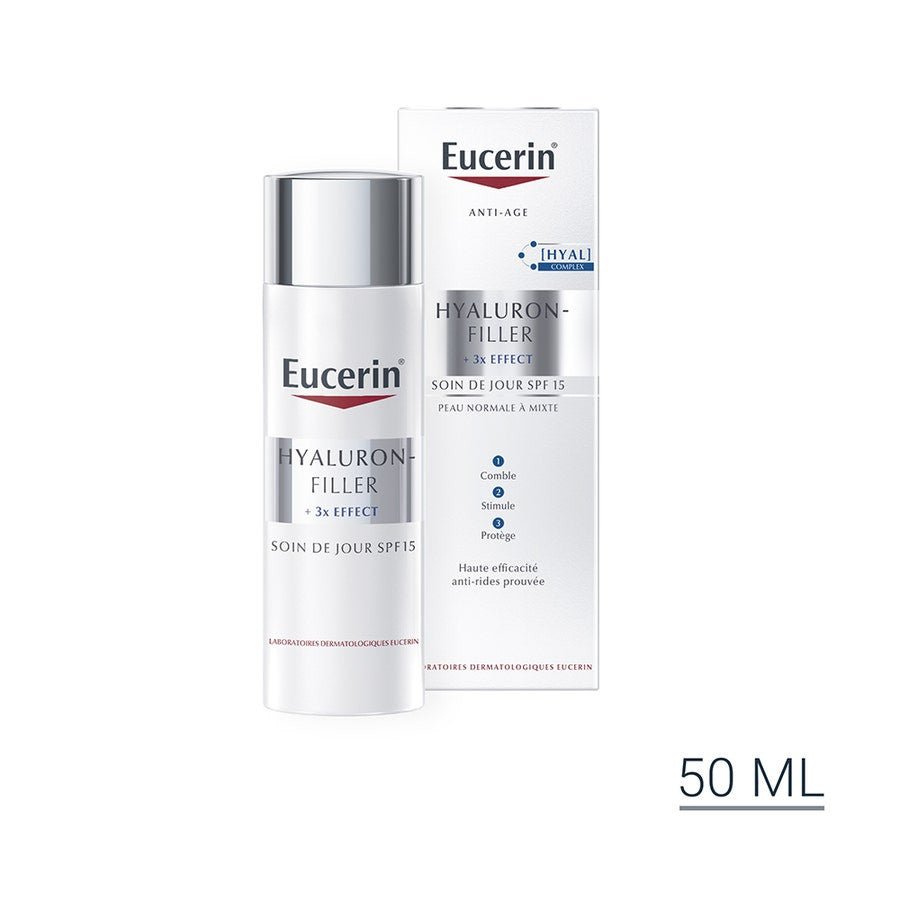 Eucerin Hyaluron - Filler 3x Effect Day Cream Normal Skin SPF15 50ml (1.69floz) - FrenchBeautyHub