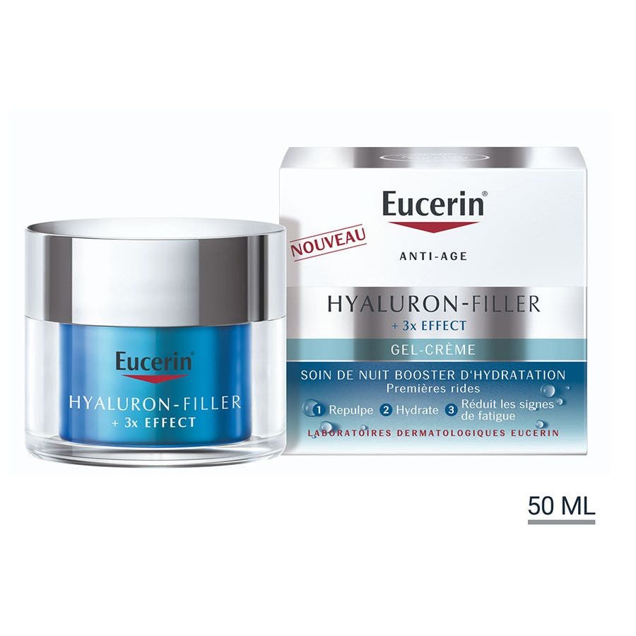 Eucerin Hyaluron - Filler 3x Effect Ultra Light Moisture Night 30ml (1.69floz) - FrenchBeautyHub