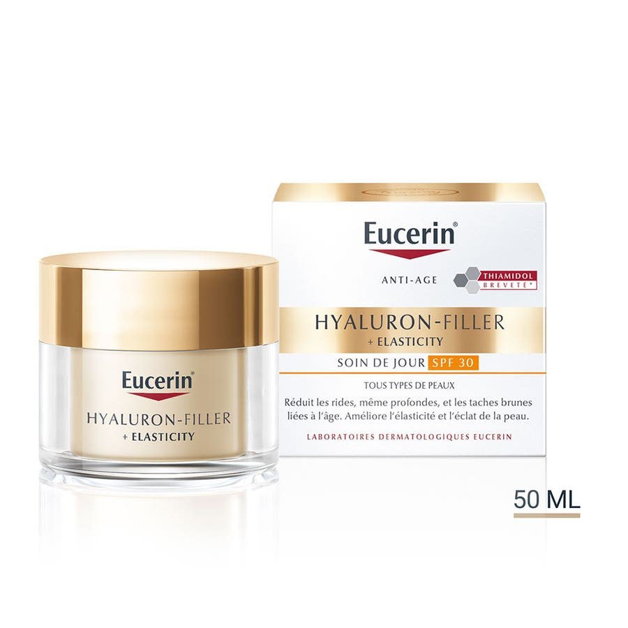 Eucerin Hyaluron - Filler + Elasticity Anti - Age Day Cream SPF30 Mature Skin 50ml (1.69fl oz) - FrenchBeautyHub