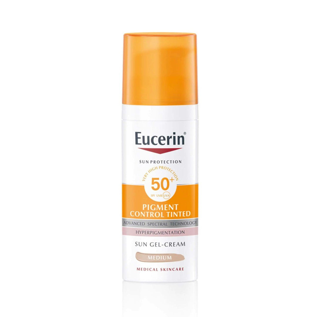 Eucerin Sun Protection PIGMENT CONTROL Tinted Gel - Cream SPF 50+ 50ml (1.69fl oz) - FrenchBeautyHub
