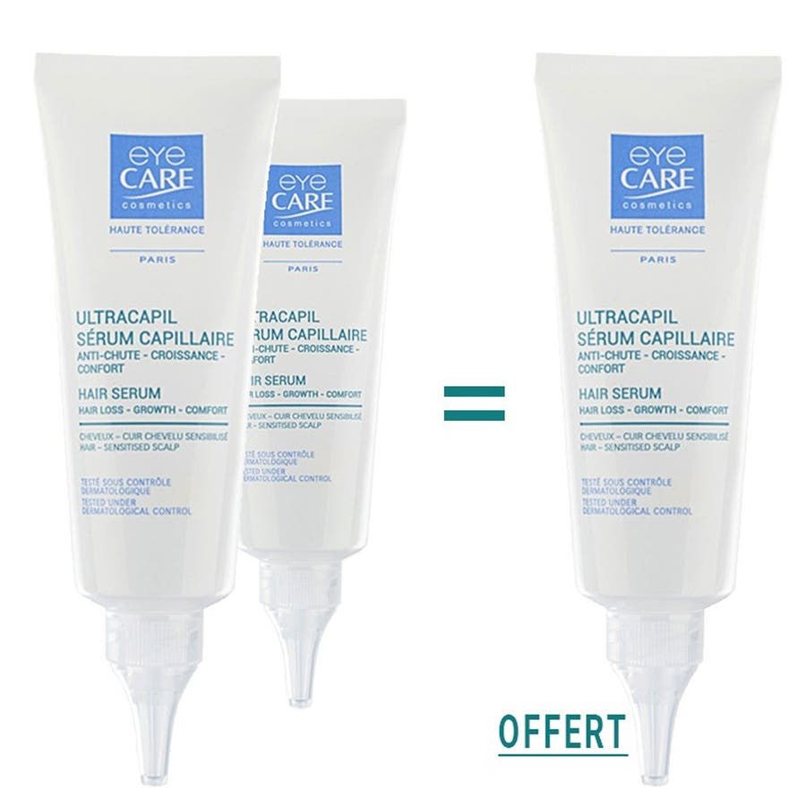 Eye Care Cosmetics Ultracapil Capillary Serum for Hair Loss & Growth, 3x75ml - FrenchBeautyHub