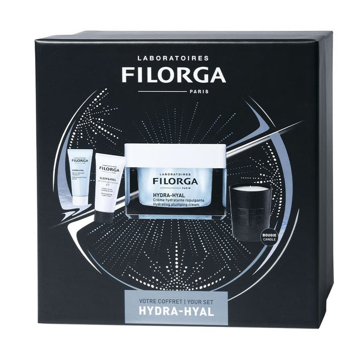 Filorga Hydra - Hyal Giftboxes With Mini Candle Dehydrated Skin - FrenchBeautyHub