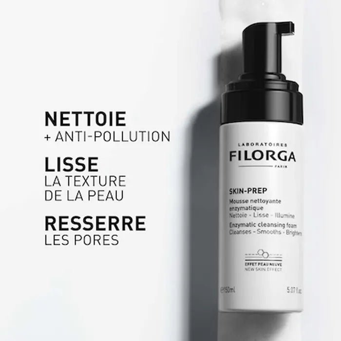 Filorga Skin - Prep Cleansing Foam Duo 150ml x2 (5.07fl oz x2) - FrenchBeautyHub