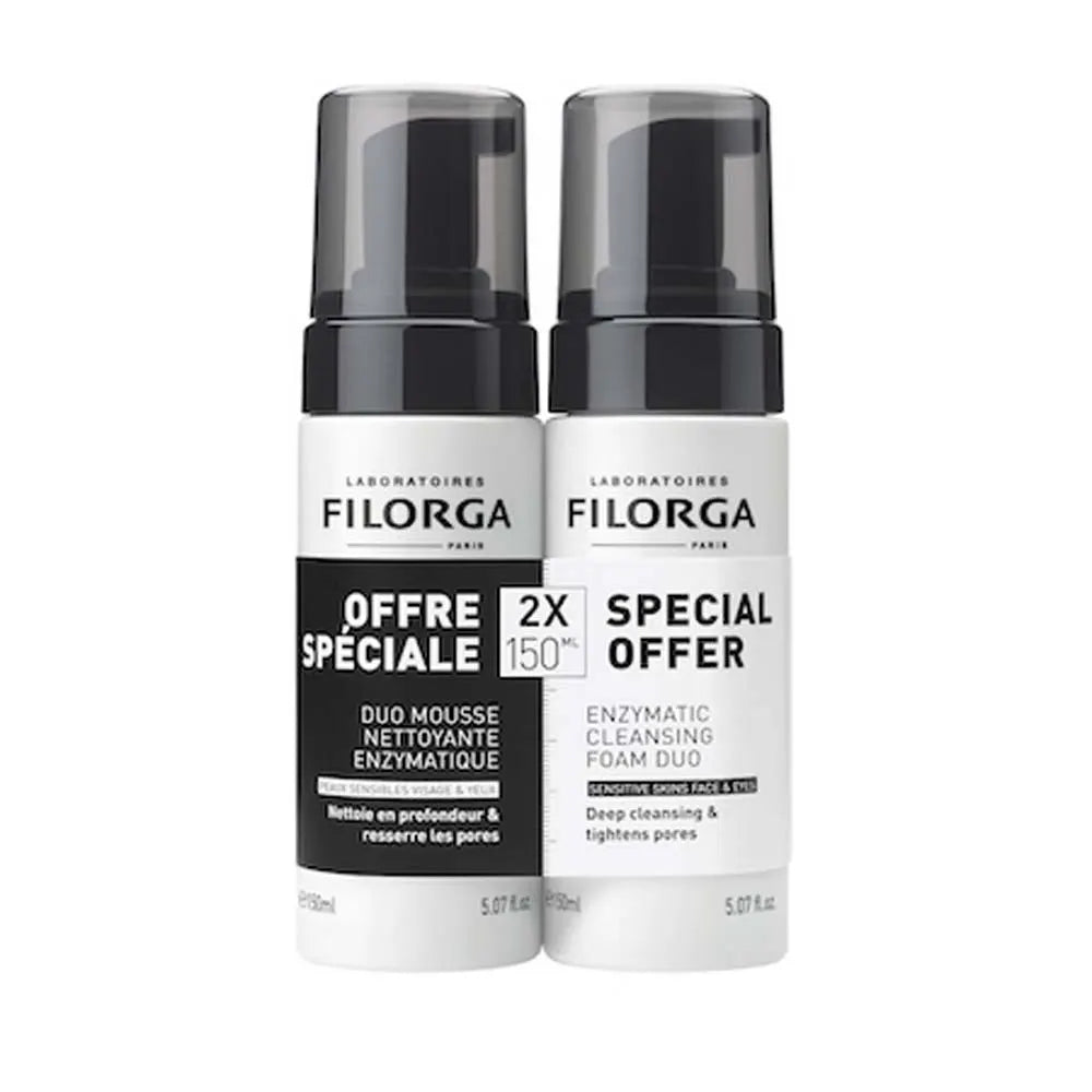 Filorga Skin - Prep Cleansing Foam Duo 150ml x2 (5.07fl oz x2) - FrenchBeautyHub