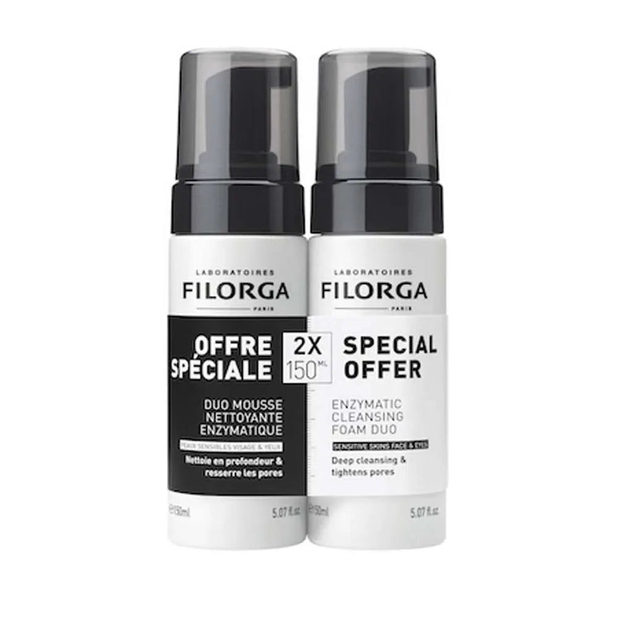 Filorga Skin - Prep Cleansing Foam Duo 150ml x2 (5.07fl oz x2) - FrenchBeautyHub