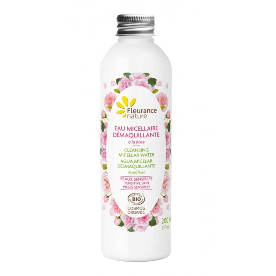 Fleurance Nature ORGANIC ROSE CLEANSING MICELLAR WATER Sensitive Skin 200ml (6.76fl oz) - FrenchBeautyHub