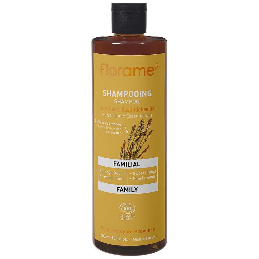 Florame Bioes Family Shampoo 400ml (13.52 fl oz) with Organic Essential Oils - FrenchBeautyHub
