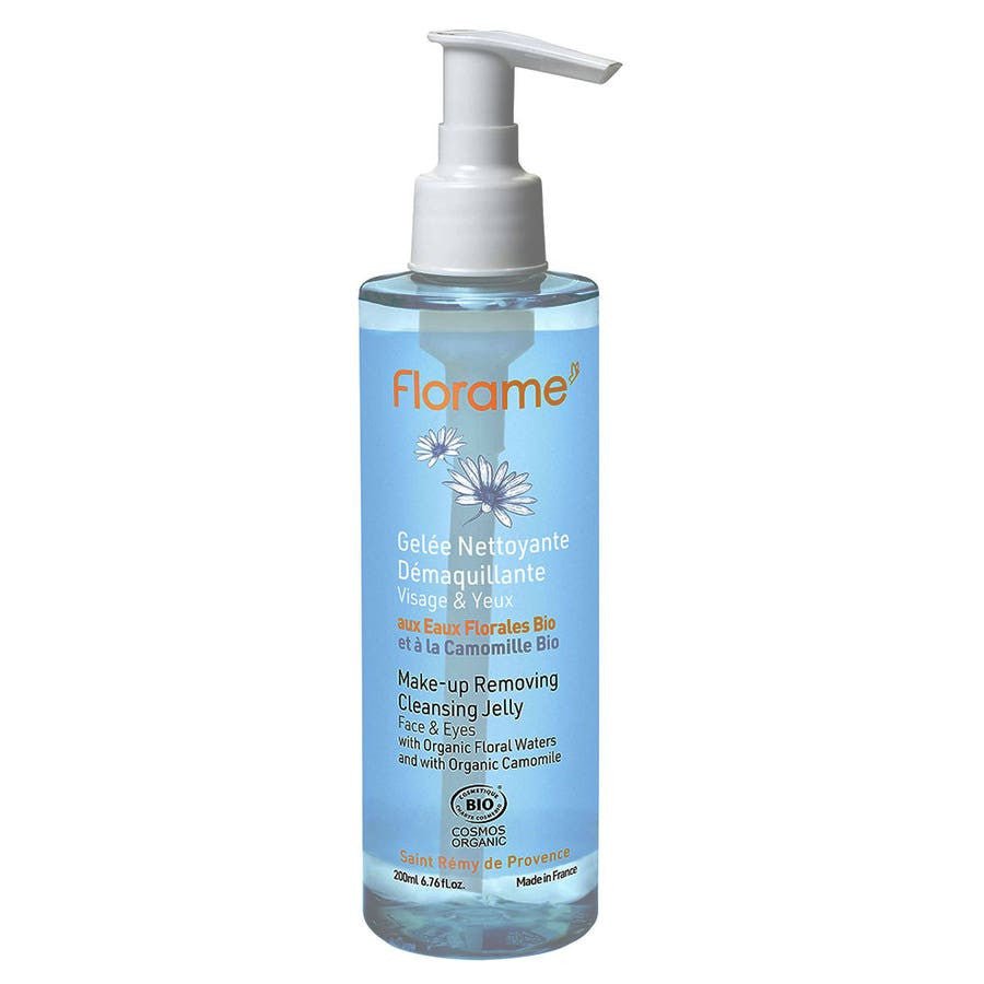 Florame Organic Face and Eyes Cleansing Gelée 200ml (6.76fl oz) - FrenchBeautyHub