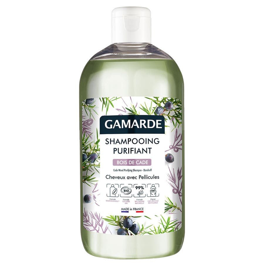 Gamarde Organic Purifying Anti - Dandruff Shampoo 500ml (16.90 fl oz) - FrenchBeautyHub