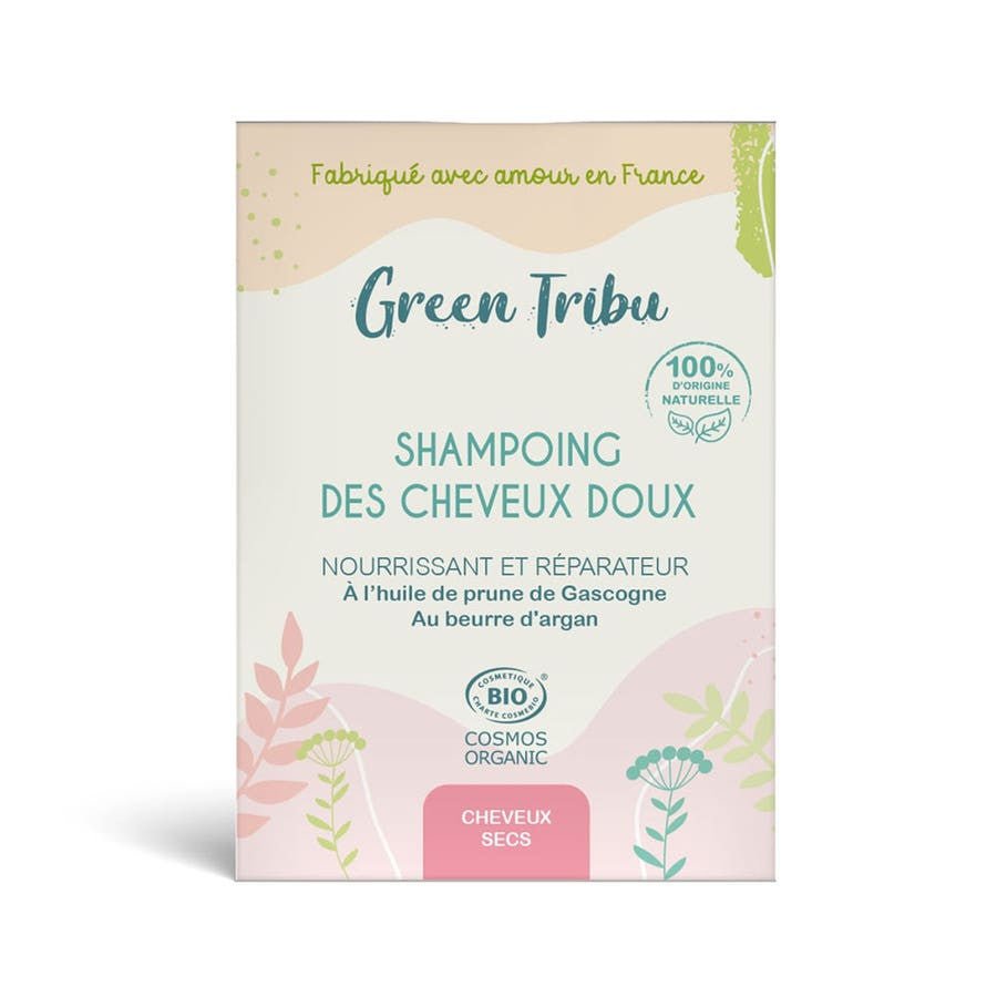 Green Tribu Gentle hair shampoo solidea 85g (2.99 oz) - FrenchBeautyHub