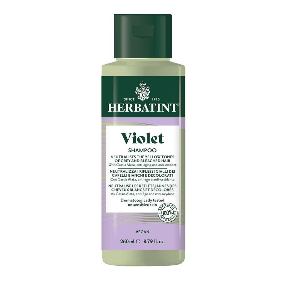 Herbatint Violet Shampoos Neutralises Yellow Reflections 260ml (8.79fl oz) - FrenchBeautyHub