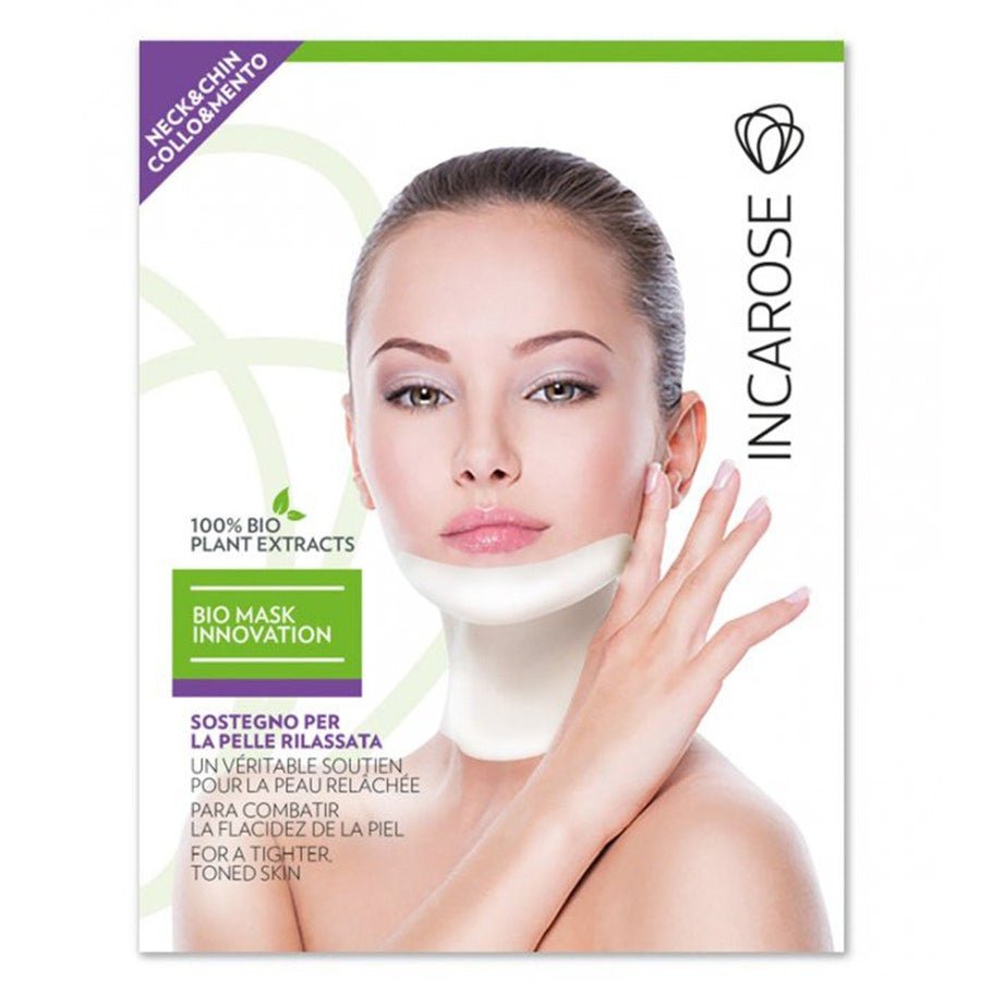 Incarose Chin and Neck Lift Bio Mask with Vegetable Hyaluronic Acid - 1 Disposable Mask - FrenchBeautyHub