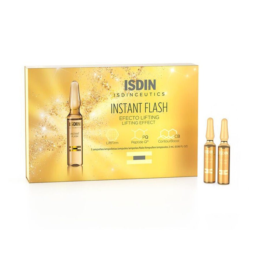 Isdin Instant Flash Ampulas Immediate lifting effect 2ml x5 (0.06fl oz x5) - FrenchBeautyHub