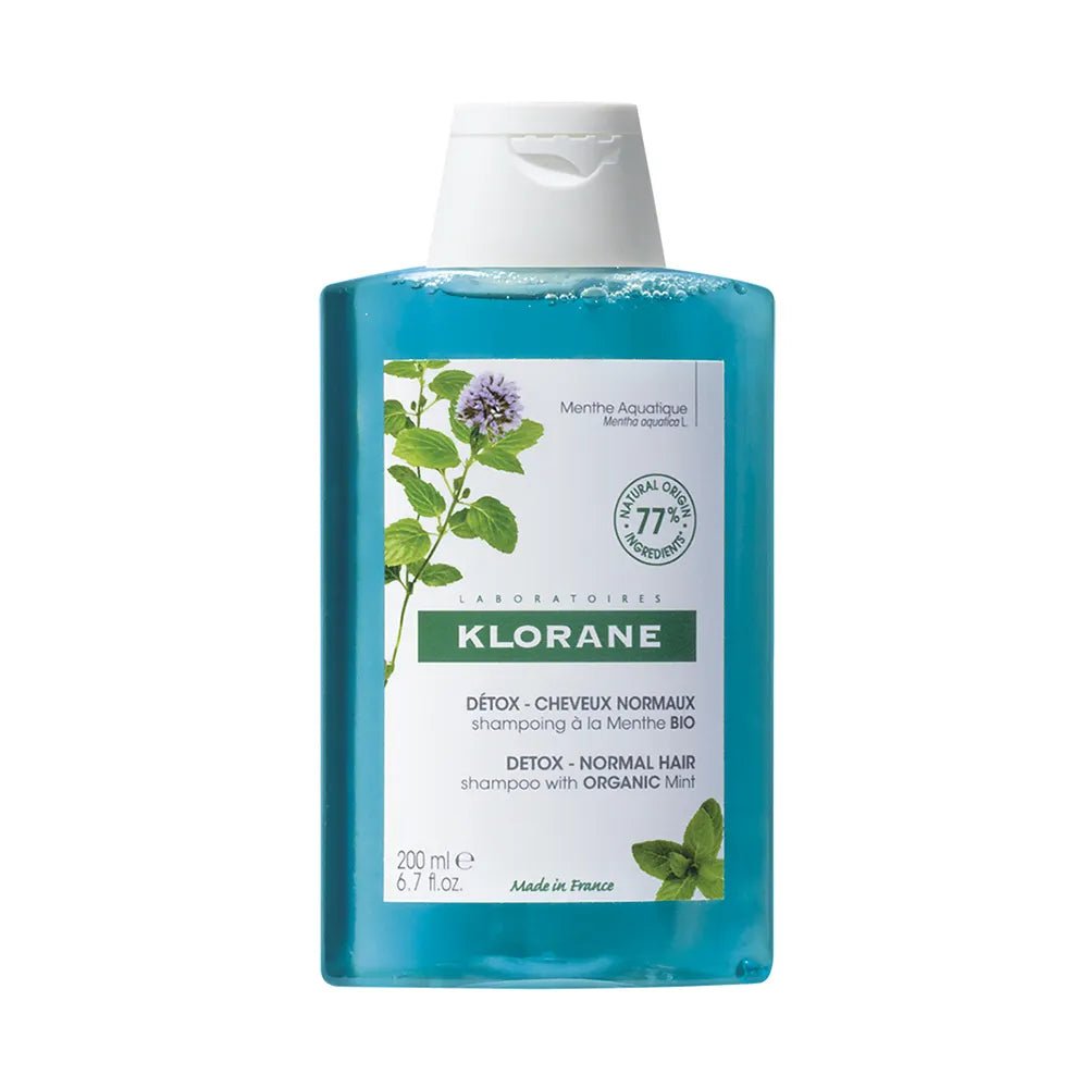 Klorane Anti - Pollution Detox Shampoo with Aquatic Mint - FrenchBeautyHub