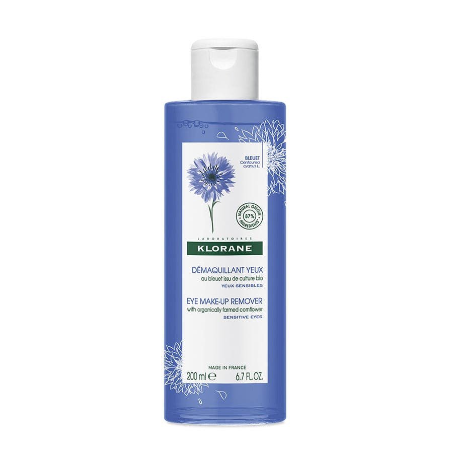 Klorane Cornflower Ritual Eye Make - up Remover 200ml (6.76fl oz) - FrenchBeautyHub