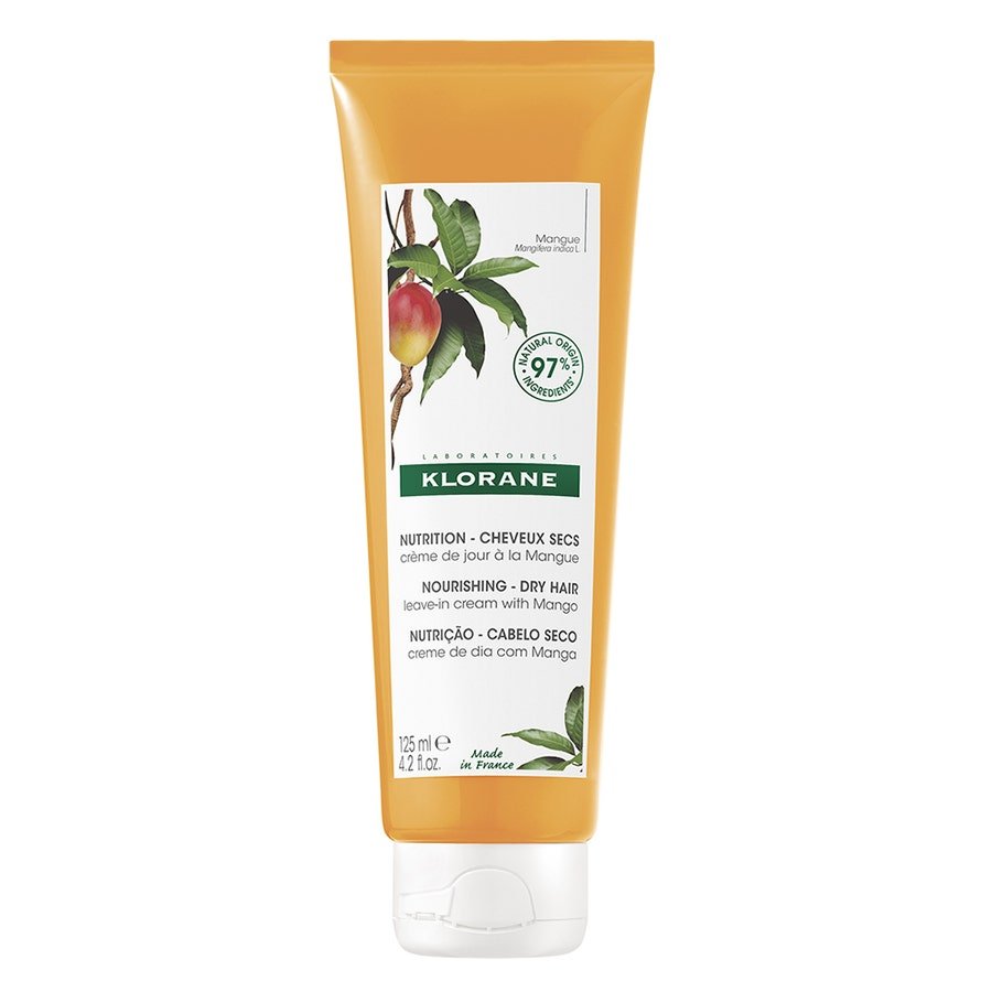 Klorane Mango Nutrition Day Cream for Dry Hair 125ml (4.23fl oz) - FrenchBeautyHub