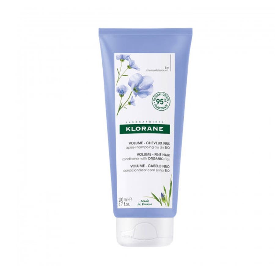 Klorane Volume Conditioner with Flax Fiber 200ml (6.76fl oz) - FrenchBeautyHub