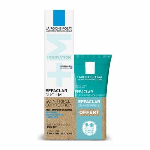 La Roche - Posay Effaclar Duo+M Corrective Anti - recurrence Treatment Effaclar Duo+ + Gel Micropeeling - FrenchBeautyHub